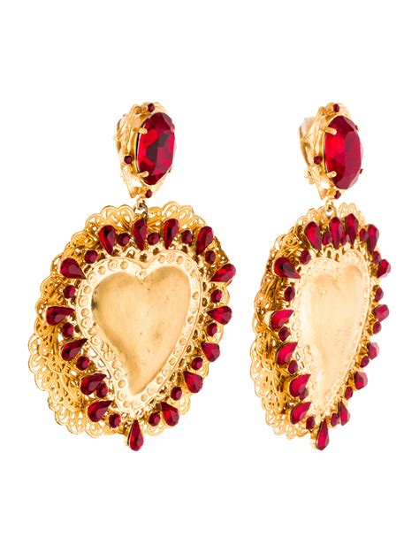 dolce gabbana replica earrings|dolce and gabbana heart earrings.